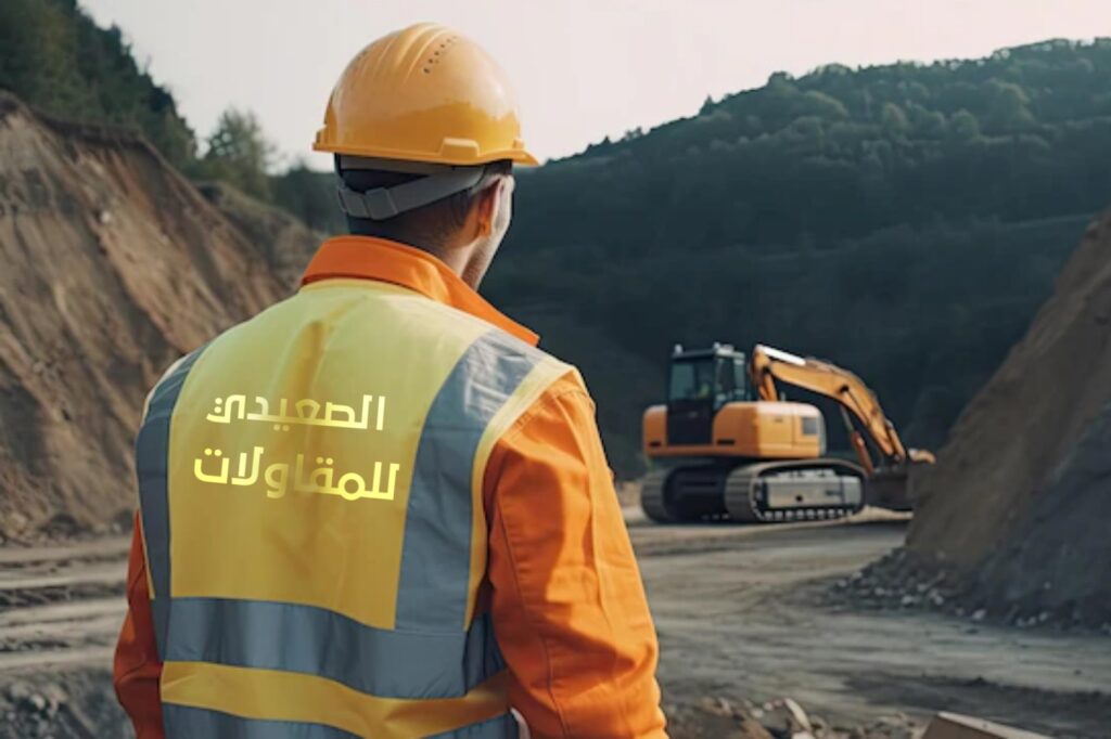 عامل في شركة الصعيدي للمقاولات